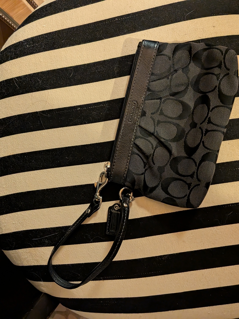 Coach Black Small Wristlet Like New